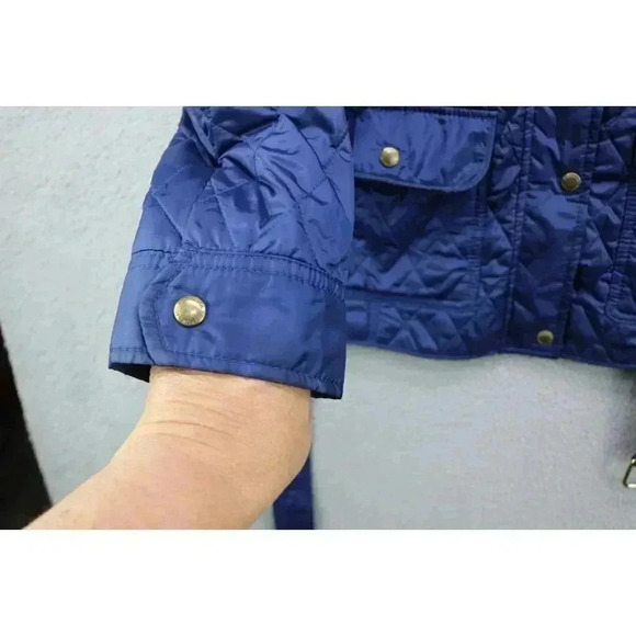 Banana Republic Full Zip Women's Quilted Utility Jacket-Medium-Belted-Pockets - Picture 5 of 15